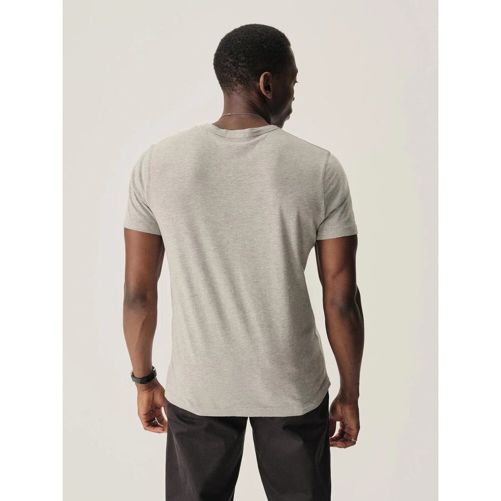 Buck Mason Men's Pima Cotton Straight Hem Crewneck Made in USA Tee T-Shirt - Picture 3 of 5